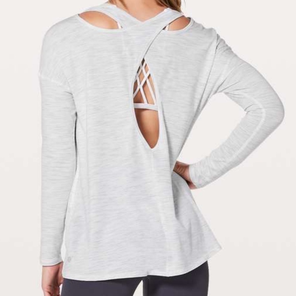 Lululemon Back Into It Long Sleeve Space Dye
